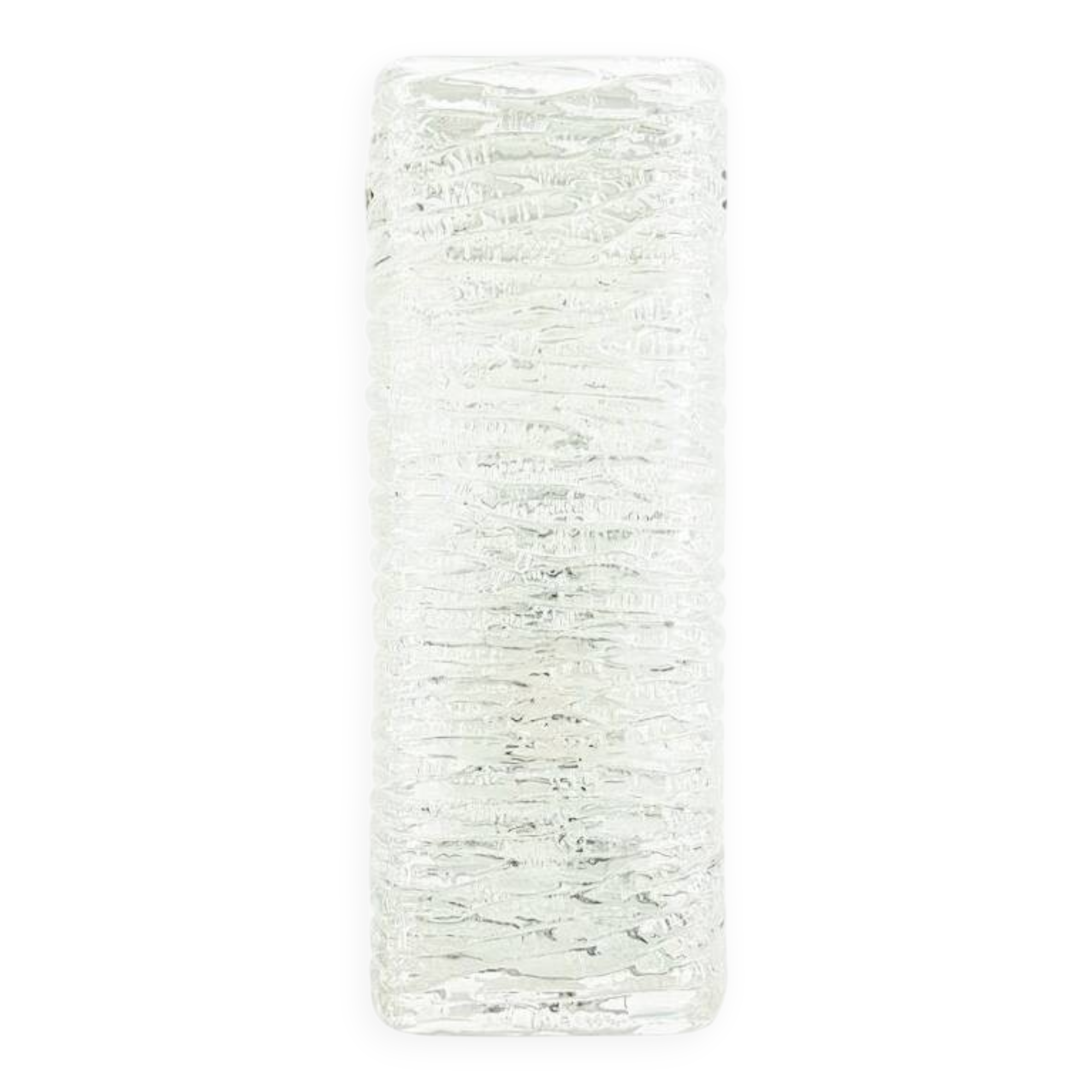 Mid-Century Murano Ice Glass Wall Light from Kaiser Leuchten, Germany, 1960