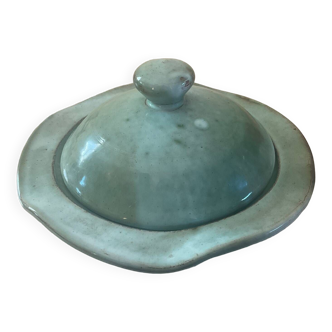 Vintage enamelled stoneware pot