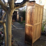Solid walnut bookcase late 19th early 20th