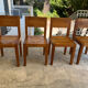 Set of 4 Ethnicraft teak chairs