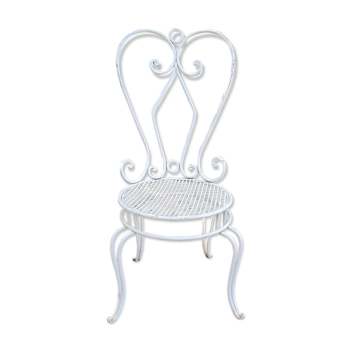 Wrought iron garden chair
