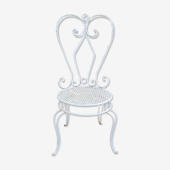 Wrought iron garden chair