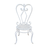 Chaise de jardin en fer forgé