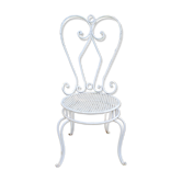 Wrought iron garden chair