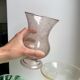 Bubbled glass vase from biot rose 60s-70s
