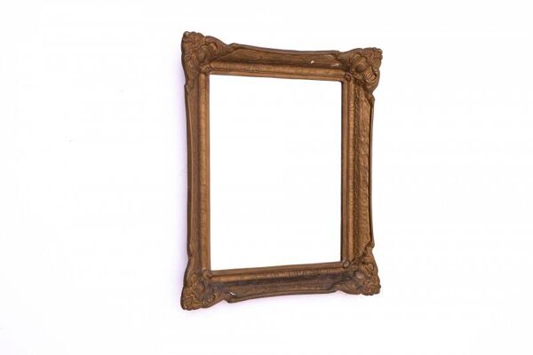 Petit miroir français dans un cadre doré