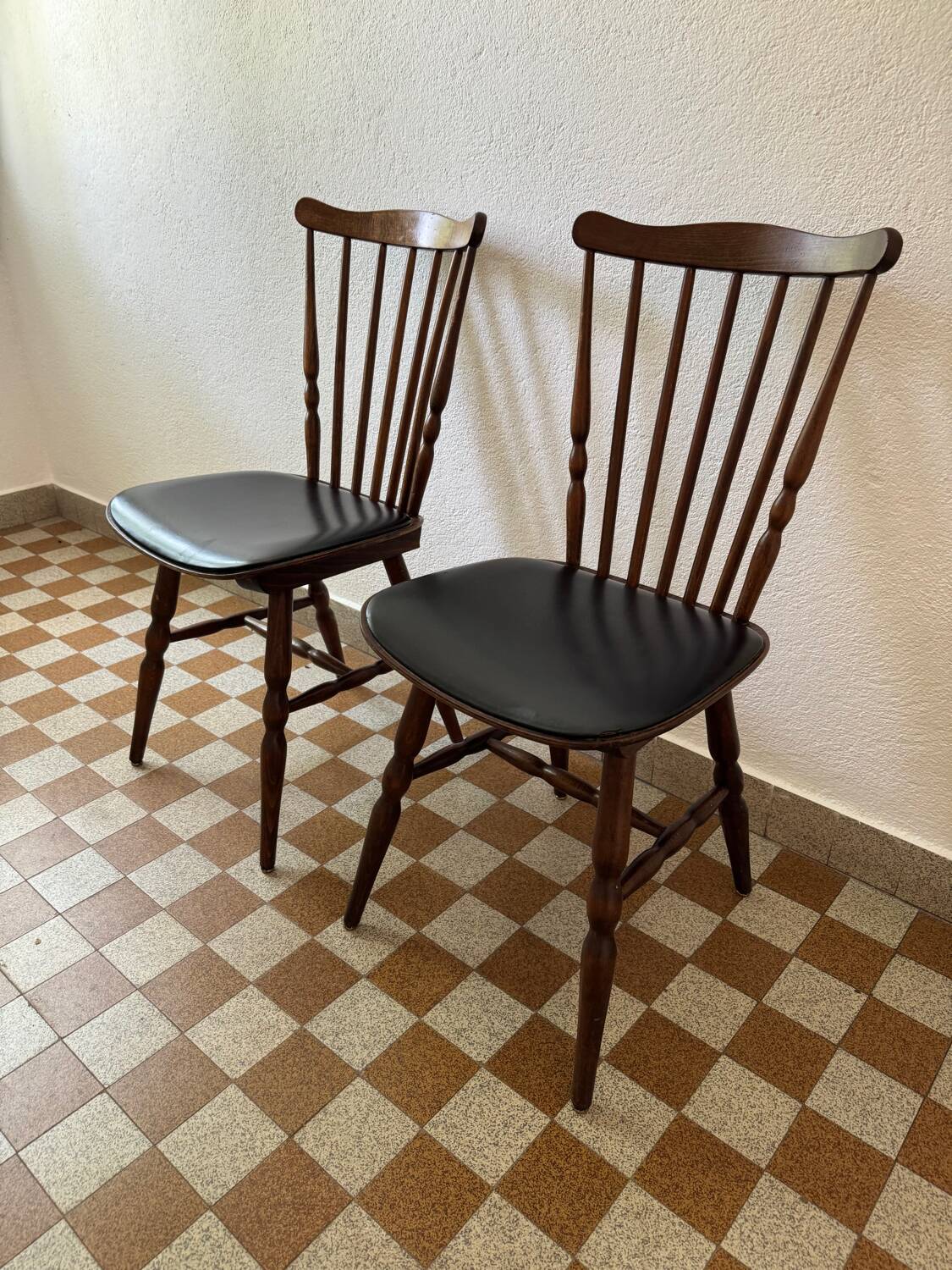 Chaises style scandinave Baumann années 60 (X2)