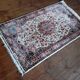 Handmade Pakistani wool and silk rug 124x77cm
