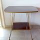 Formica and metal side table 70s