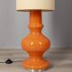 Vintage 70s floor lamp in orange glass Italian design