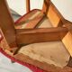 Pair of vintage wooden and leatherette chairs
