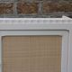 Buffet / enfilade vintage rénové blanc cassé & cannage