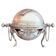 Antique English Silver-Plated Roll-Top Caviar Dish with Ram’s-Head Decoration