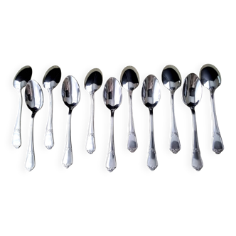 11 Cuillères à café Guy Degrenne  Modèle Rocaille