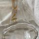 Vase with arabesques of Flowers Gold in Blown Glass Art Nouveau