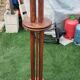 Set of 2 solid wood plant stands.