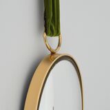 Small oval domed mirror / witch's eye 1960 vintage