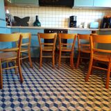 Set of 6 1950s bistro chairs