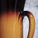 Large degraded ceramic pitcher