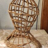 Old Marotte rattan hat head