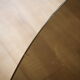 Smoked glass round dining table