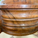 Round pedestal table, central foot and marble top, nineteenth °