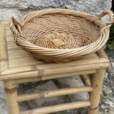 Basket basket made of old wicker