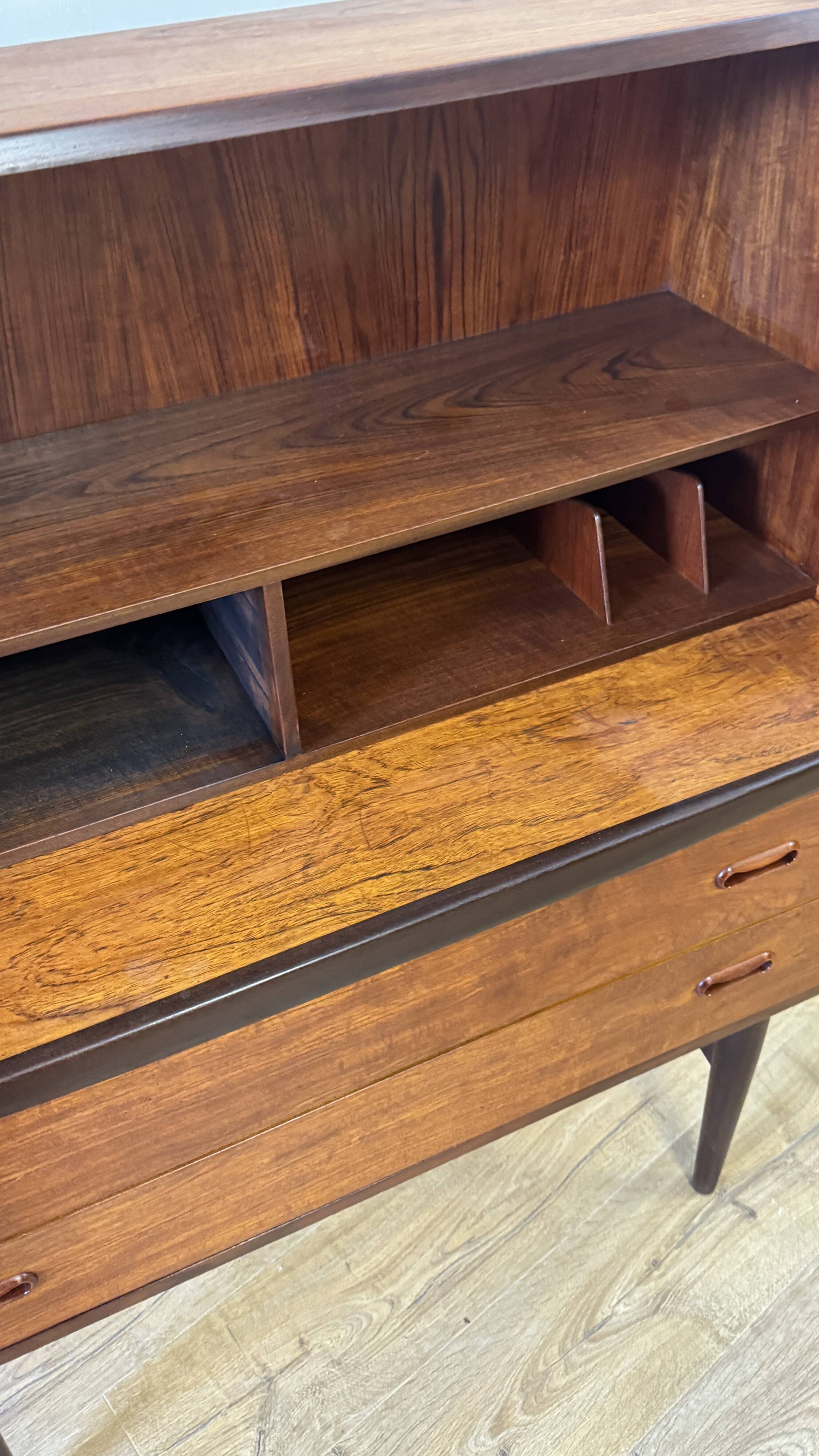 Mid century secretaire desk