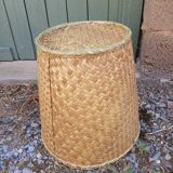 Woven straw basket