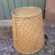 Woven straw basket