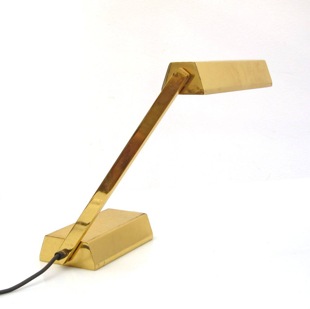 Adjustable retro vintage gold desk lamp