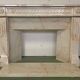 Louis XVI Style Fireplace In Pink Veined Marble XX Century