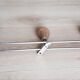 Wooden and metal coat racks, 3 heads, vintage french, 50s