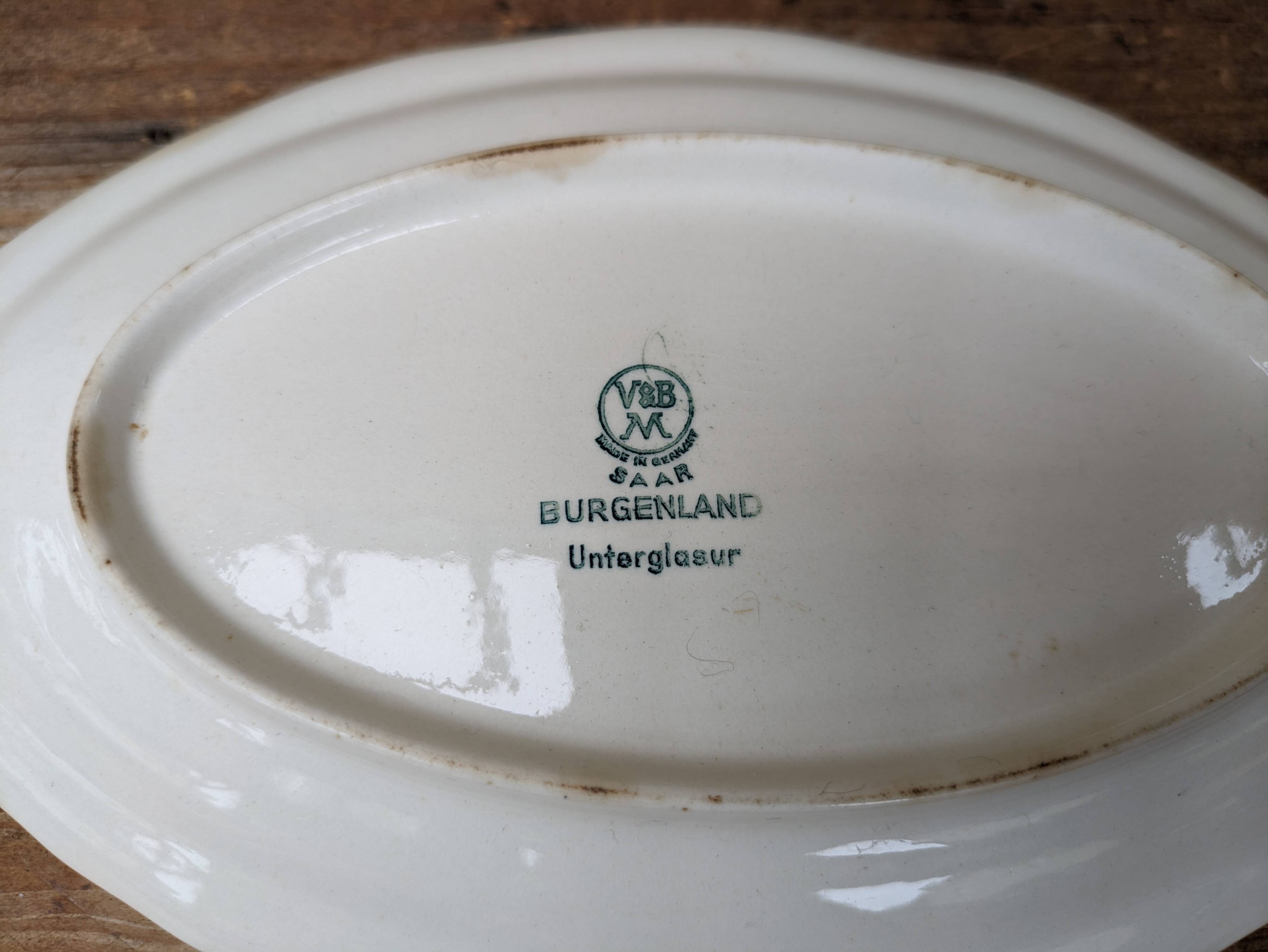 Old Villeroy and Boch Burgenland ceramic dish