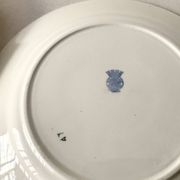Set of 6 flat plates Badonviller in semi-porcelain – Flora design