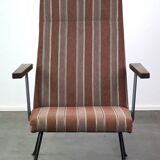 Vintage 50s/60s design armchair with high backrest, model 1410 by Gispen