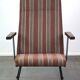 Vintage 50s/60s design armchair with high backrest, model 1410 by Gispen