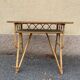 Rattan desk with locker, 1950