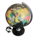 Mappemonde Globe Terrestre Planète Terre Fond Noir + Pied Tulipe Italy