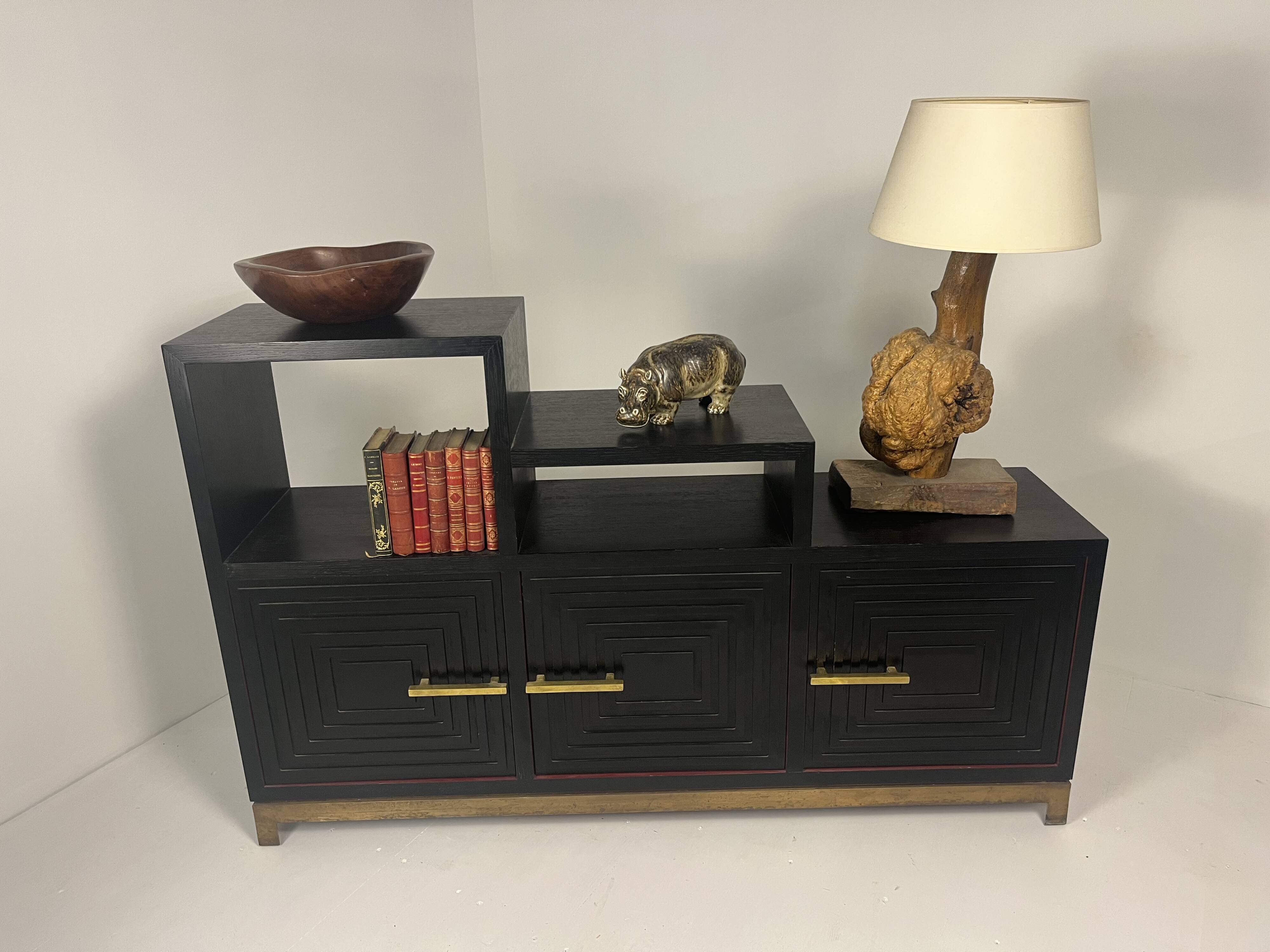 Meuble buffet asymétrique des années 1990