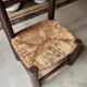 Chaise basse George Robert en bois et paille n°2