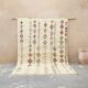 Azilal rug 305×195 cm – Ivory Moroccan Berber rug with multicoloured tribal diamonds, GO-974