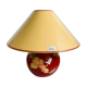 Louis Drimmer ball lamp with label 2000's poppy flowers