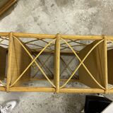 Rattan bookcase shelf