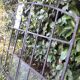 Industrial arched metal window L128xH114 19th century glass roof 2 leaves