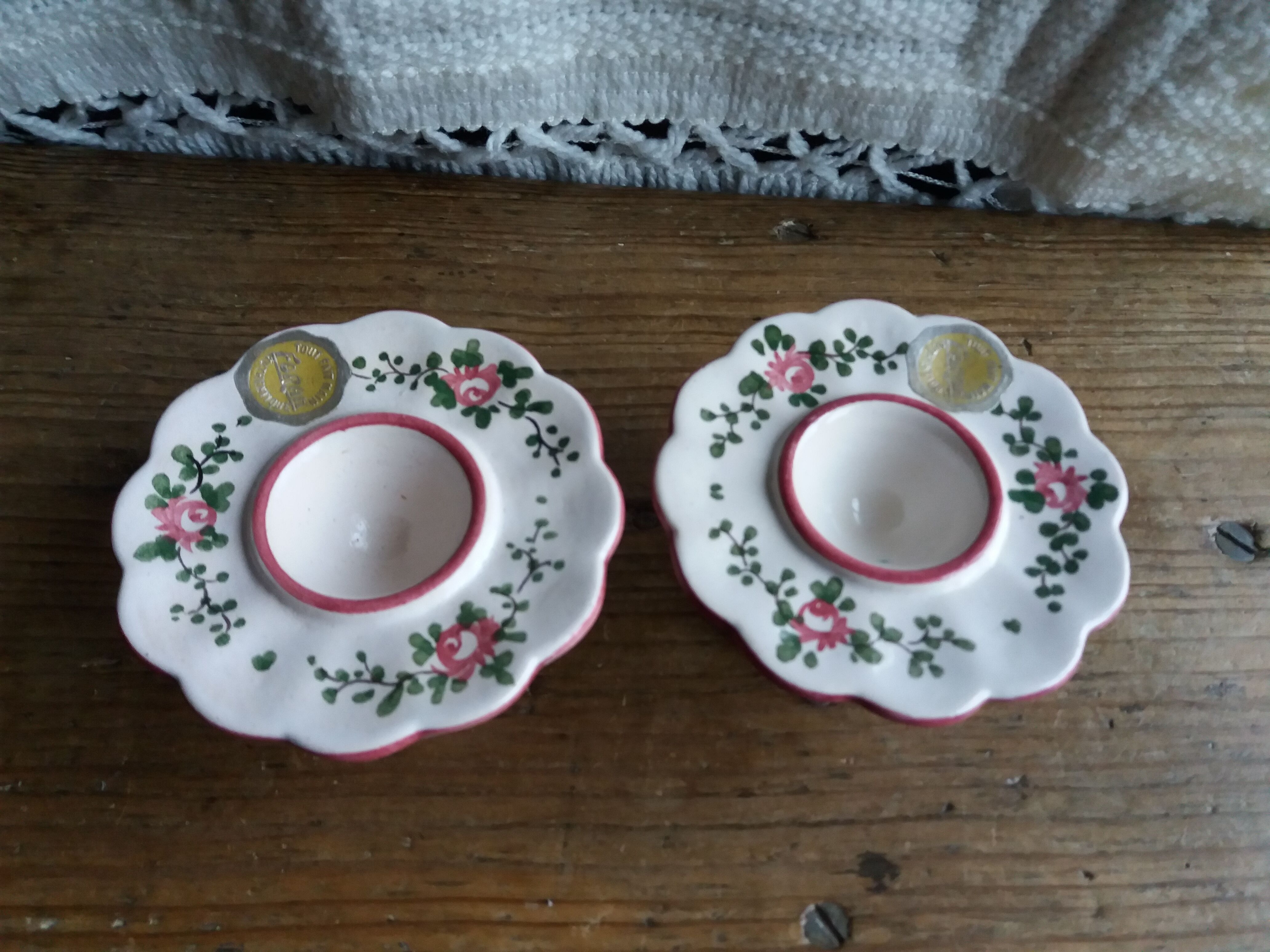 2 cockerels signed Forah René Anchierri