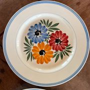 HBCM Montereau plates, Yvonne model, 22.5 cm (the duo)
