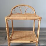 Rattan shelf