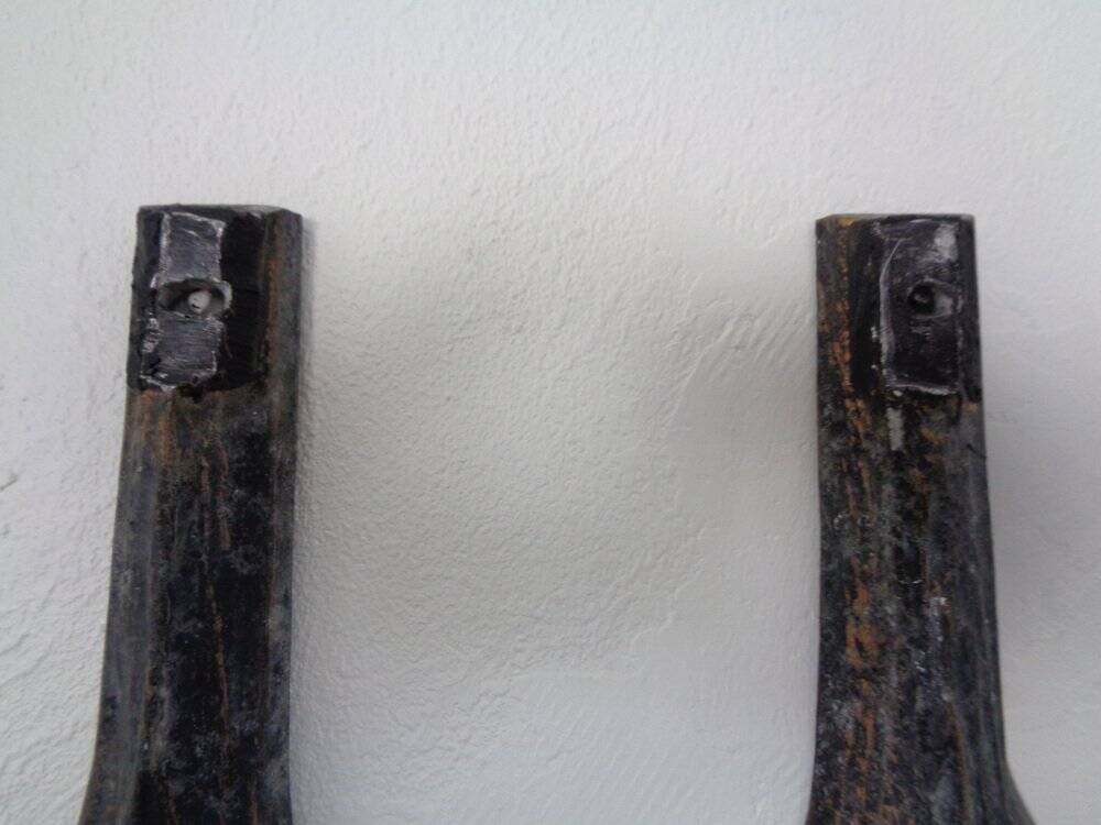 Large German Brutalist Iron Wall Sculpture, 1960s