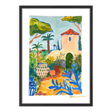 Peinture acrylique originale sur papier - Jardin du Sud